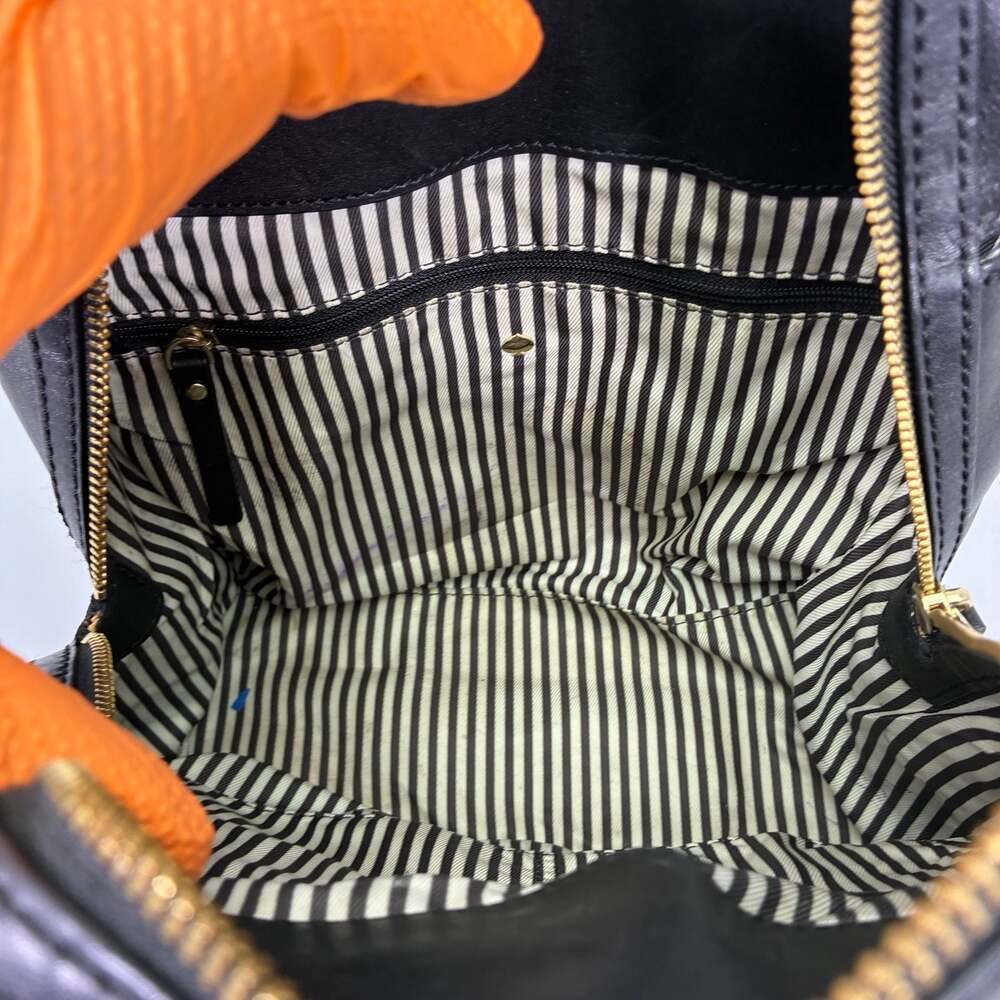 Kate Spade 2 Park Avenue Beau Bag Leather Satchel with Ostrich Emboss Handles - Picture 5 of 15